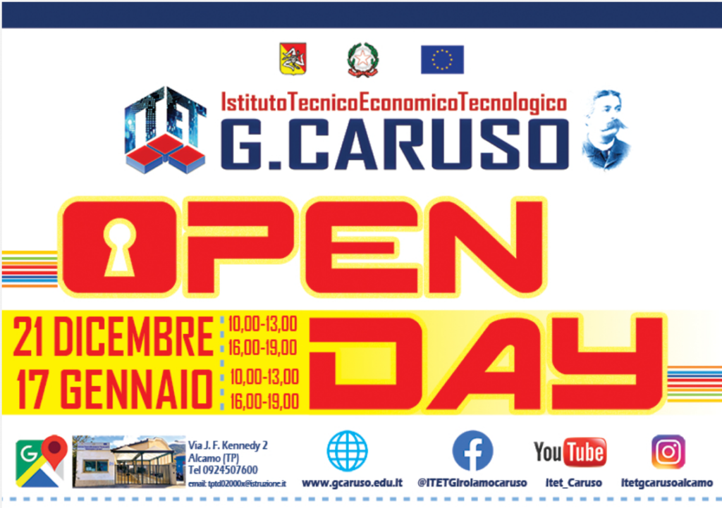 OPEN DAY – 21 DICEMBRE 2025 – 17 GENNAIO 2026