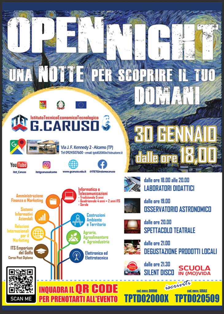 OPEN NIGHT – UNA NOTTE PER SCOPRIRE IL TUO DOMANI – 30 GENNAIO DALLE ORE 18:00