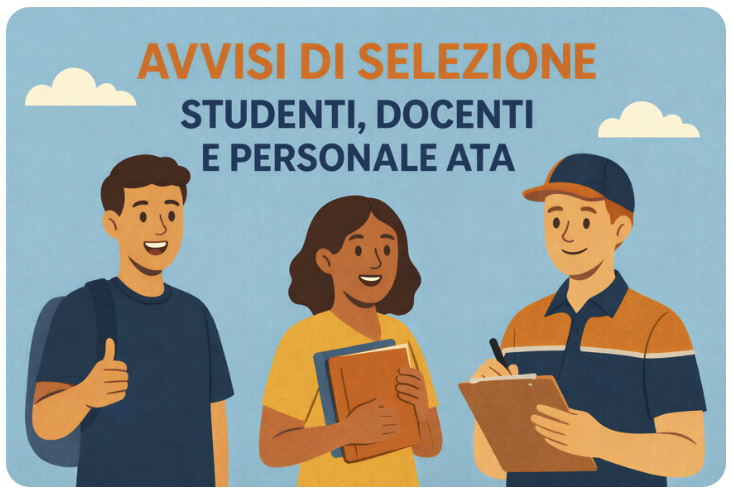 PNRR- AVVISI DI SELEZIONE: ALUNNI, ESPERTI, PERSONALE ATA, SUPPORTO OPERATIVO AL RUP, TEAM, …
