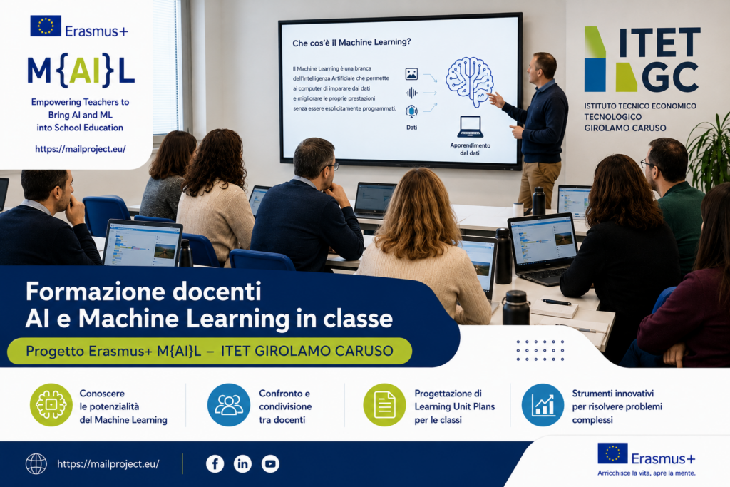 Concluso con successo il corso di formazione docenti del progetto Erasmus+ M{AI}L presso ITET Girolamo Caruso